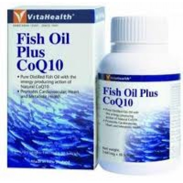 VitaHealth Fish Oil Plus CoQ10 Caps BT/30