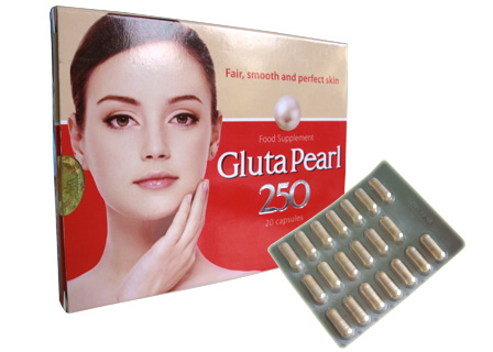 đóng gói thuốc Gluta pearl 250